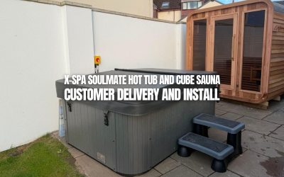 X-Spa Soulmate Hot Tub and Cube Sauna Customer Delivery and Install
